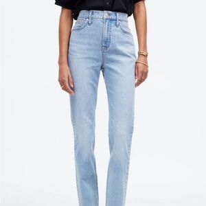 Madewell Perfect Vintage Jean Light wash high waist slim/straight fit